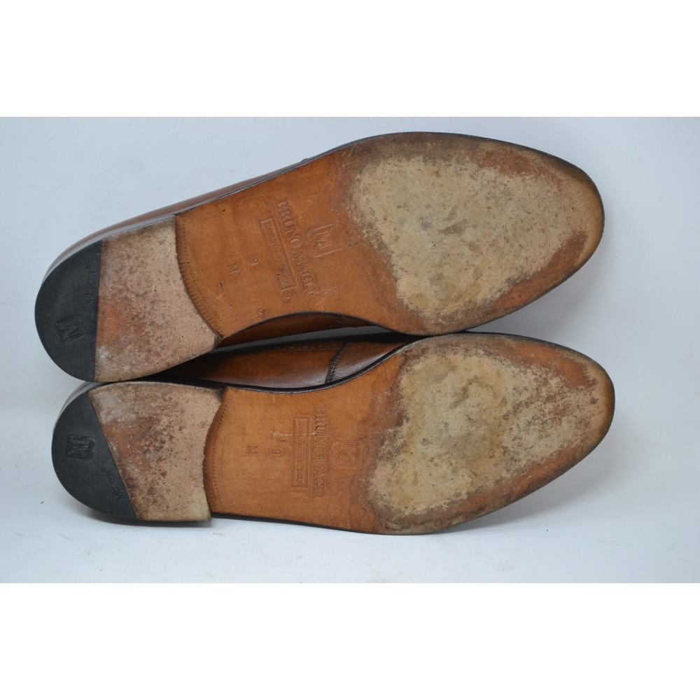 Bruno Magli Italy Brandy Montreal Tassel Loafers Shoes Mens Brown Size 9M 13826‎ - Picture 14 of 15
